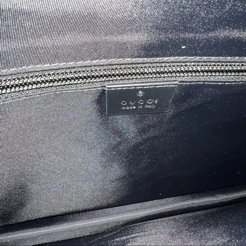 GUCCI WEB WRISTLET SUPREME CLUTCH GG MONOGRAM - Picture 5 of 9